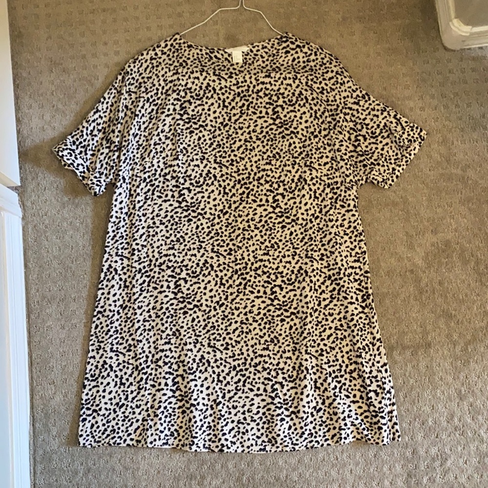 Leopard print t shirt dress
